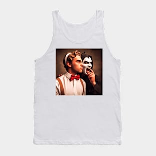 Face of Good and the face of Evil moral duality Tank Top